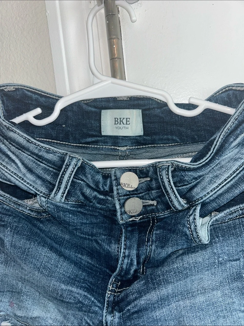 BKE Youth Washed Blue Denim Jeans